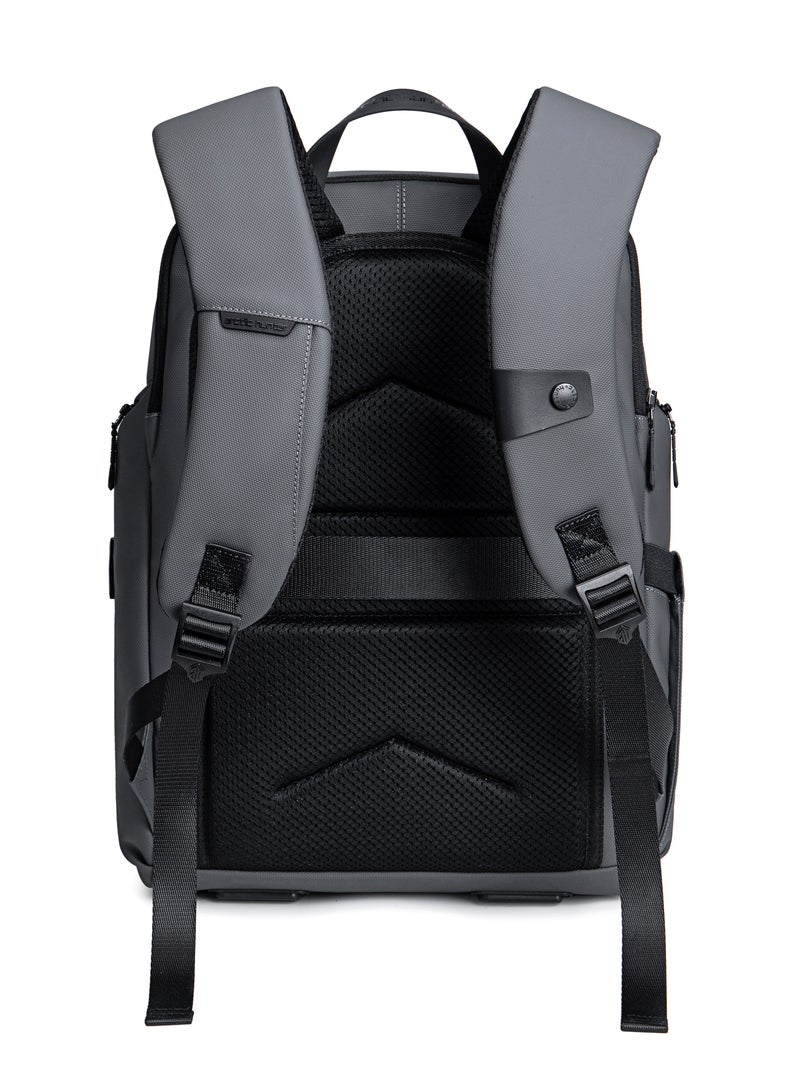 ARCTIC HUNTER Water Resistant Stylish Casual Backpack Anti-Theft Laptop Shoulder Backpack Bag with Built in USB/Earphone Port Travel College Daypack B00558 Grey - Image 3