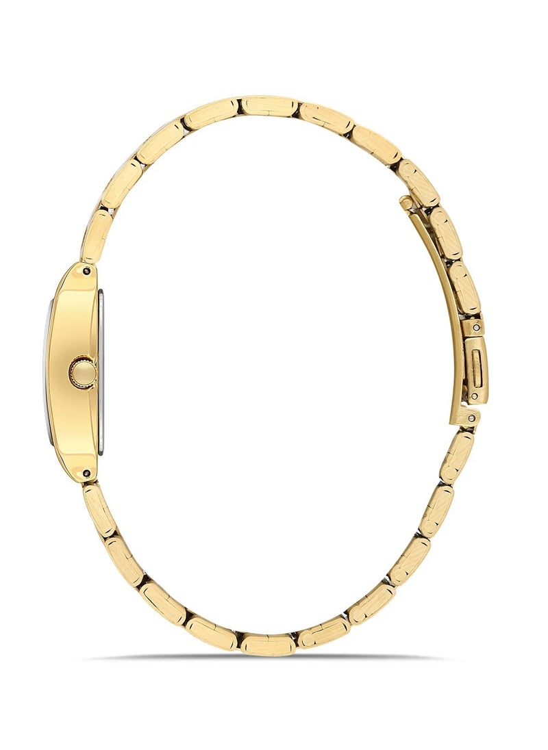 OMAX - Omax Women's Luxury Wristwatch, Watches for Women, Stainless Watches, Gold Stainless Band, Black Square Dial, Waterproof Watch, 1 Year Warranty - Image 1