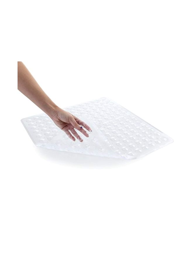SlipX Solutions Essential Square Shower Mat, 21"x21", Grippy Textured Surface, 25% Stronger Suction Cups, Non-Slip Shower Floor Mat for Bathers of All Ages, Fits Standard Shower Stalls & Tubs, Clear - Image 2