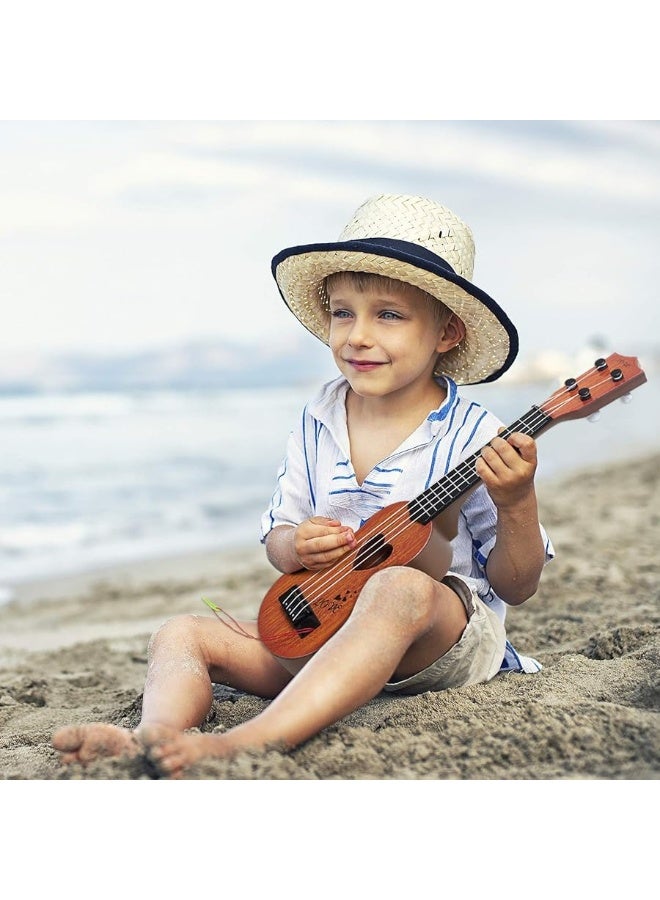 Hhobby Stars Kids Guitar Musical Toy Ukulele Classical Instrument(Brown),with Extra Harmonica 16 Holes  - Image 5