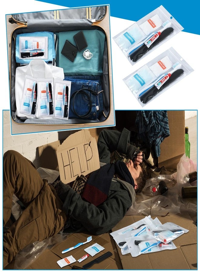 Tiangrid 96 Sets Personal Hygiene Kit Basic Toiletry Kits Homeless Supplies Bulk for Women, Men, Travel, Charity, Business Include 96 Shampoo, 96 Toothbrush, 96 Toothpaste, 96 Comb, and 96 Bath Soap - Image 5