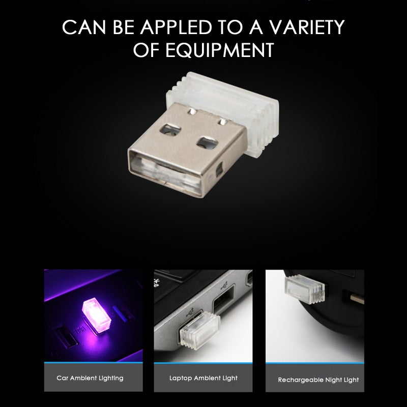 USB Ambient Light LED Night Light No Modification Car Atmosphere Light Decoration Car Indoor Household - Image 3