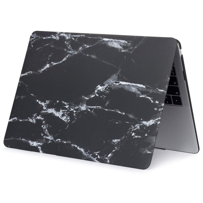 GIOIA BAZAAR Case for MacBook, Plastic Hard Shell Case Cover Compatible with MacBook Air 13 inch(2020 2019 2018 Release) M1 A2337 A2179 A1932 with Retina Display & Touch id (Marble Black/White) - Image 5