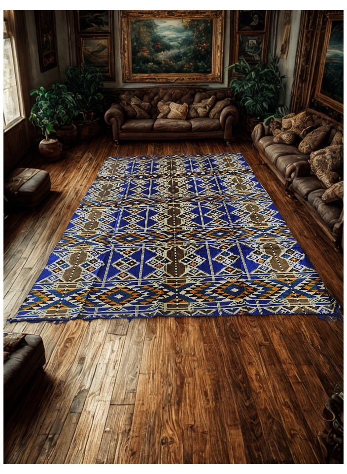 SMART HOME Large 270x170cm Ground Mat with Waterproof Tarpaulin Backing – Moisture-Resistant Trench Mat – Practical Heritage Outdoor Rug for Garden, Camping, and Picnics - Image 1