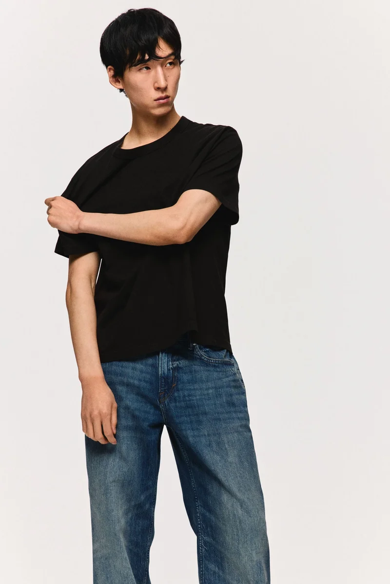 H&M Straight Loose Low Jeans