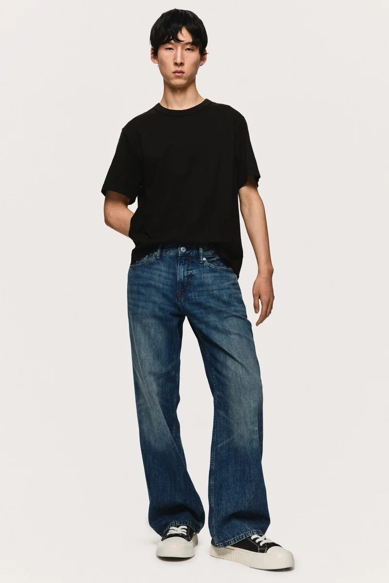 H&M Straight Loose Low Jeans