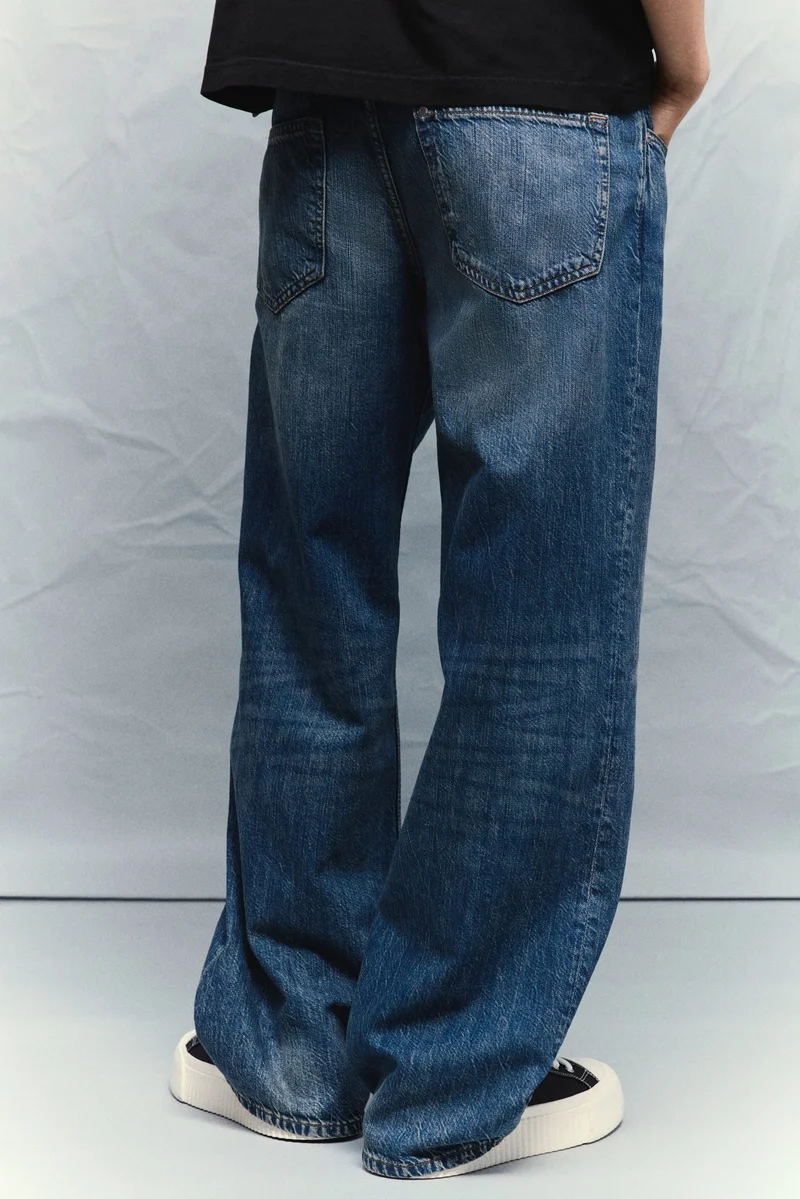 H&M Straight Loose Low Jeans