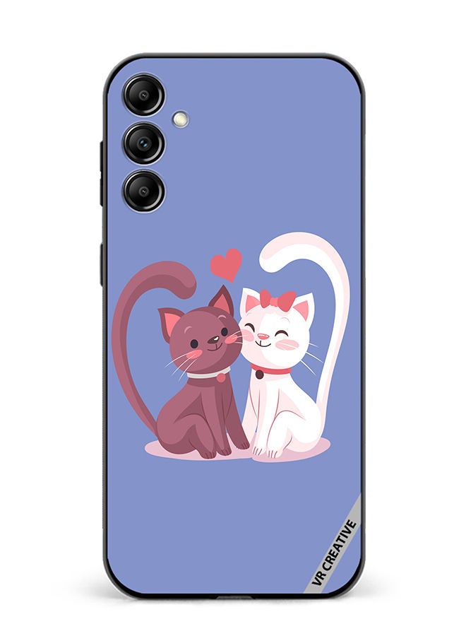 VR CREATIVE Protective Case Cover For Samsung Galaxy A34 Love Cat Design Multicolour - Image 1