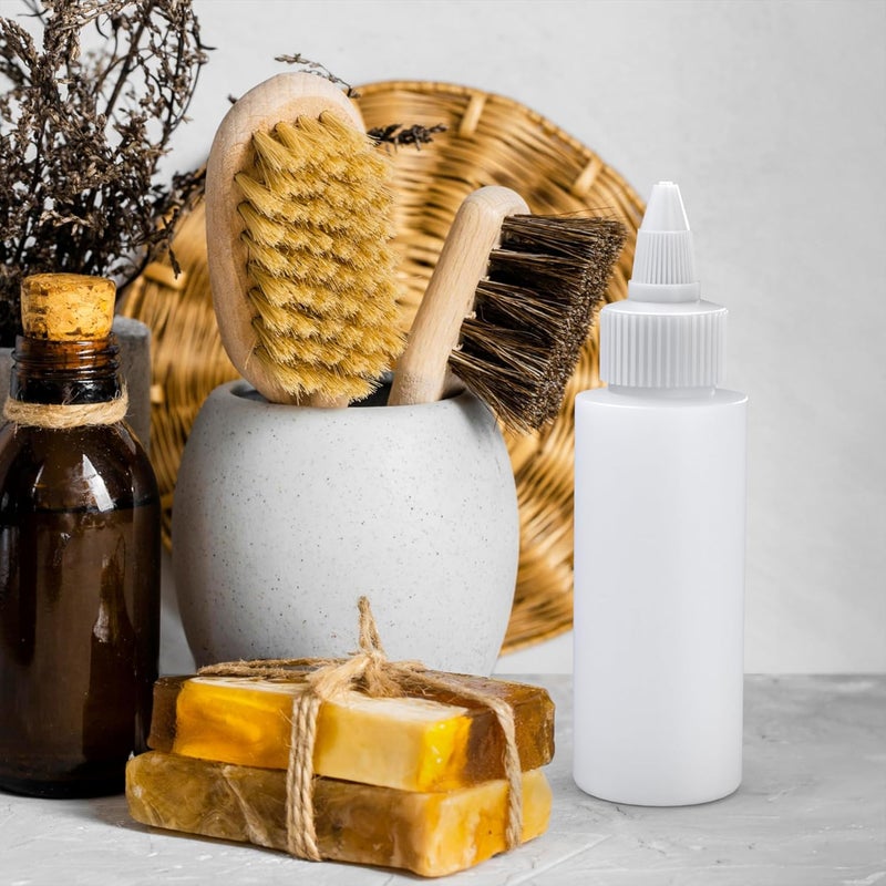 BRIGHTFROM Twist Top Applicator Bottles Squeeze 2 OZ Empty Plastic Bottles Refillable OpenClose Nozzle  Multi Purpose Pack of 2 - Image 3