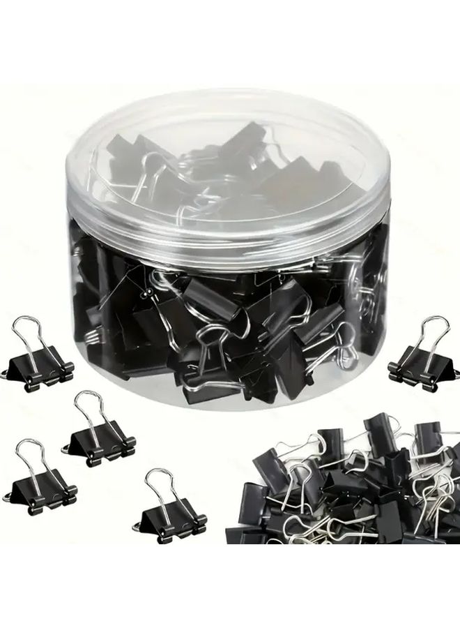 100 Black Long Tail Clips for Documents, Tests, Crafts and Organization - Image 4