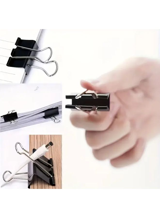 100 Black Long Tail Clips for Documents, Tests, Crafts and Organization - Image 5
