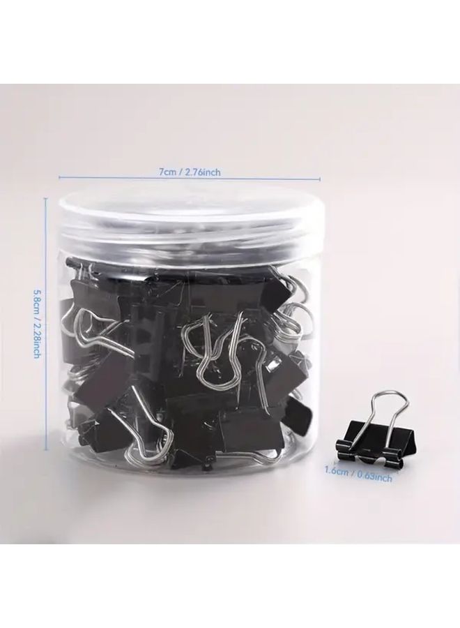 100 Black Long Tail Clips for Documents, Tests, Crafts and Organization - Image 3