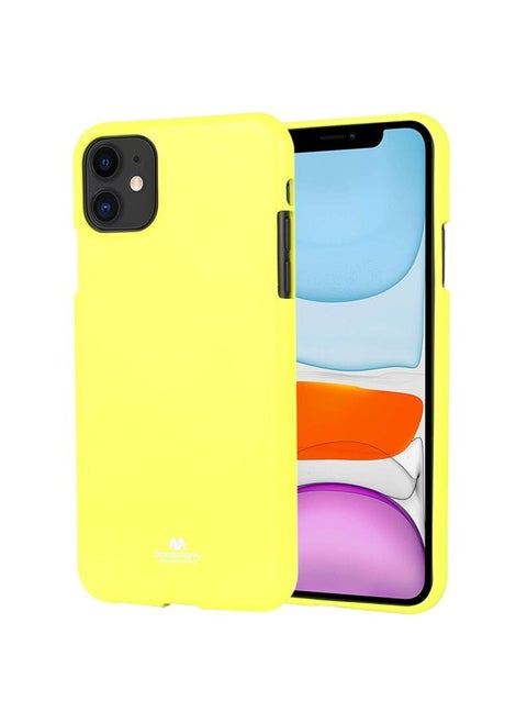 Case Cover For iPhone 11 MERCURY GOOSPERY JELLY TPU Fluorescence Shockproof and Scratch Case Lime