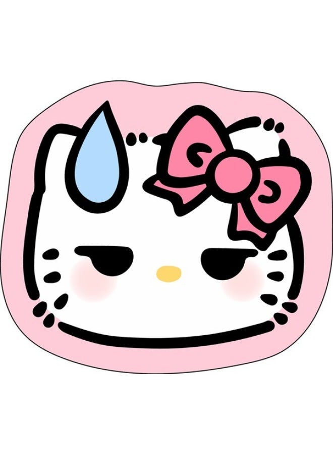 Mouse Pad Simple Cute Office Game Glue Special-shaped Mat Table Mat Small Rubber Small Fresh Thickened Non-slip Small White-Pattern:25x22cmCB  - Image 1