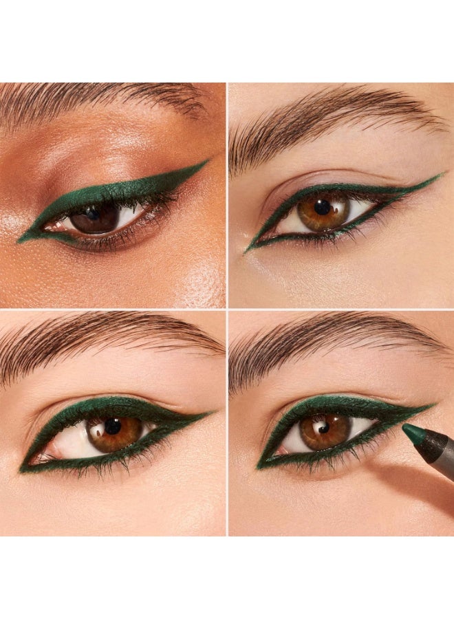 Wonderskin Wonderskin 1440 Longwear Green Waterproof Eyeliner Pencil - Sharpenable Eyeliner Pencil and Smudge Proof Green Eye Liner Pencils (Pine) - Image 2