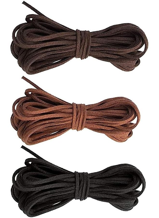 Suede Rope 10m Suede Cord Faux Leather Cord String Rope Thread Beading Thread Rope Flat Cord String Thread - Image 1