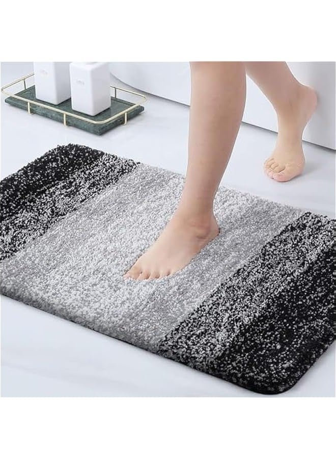 TRASSLE Large Bathroom Rugs Bath Mat,Extra Soft Absorbent Fluffy Plush Microfiber and Absorbent Bath Rugs,Machine Washable Quick Dry,Non-Slip Shower Carpet Rug for Bathroom Floor,Tub,Shower Room - Image 1