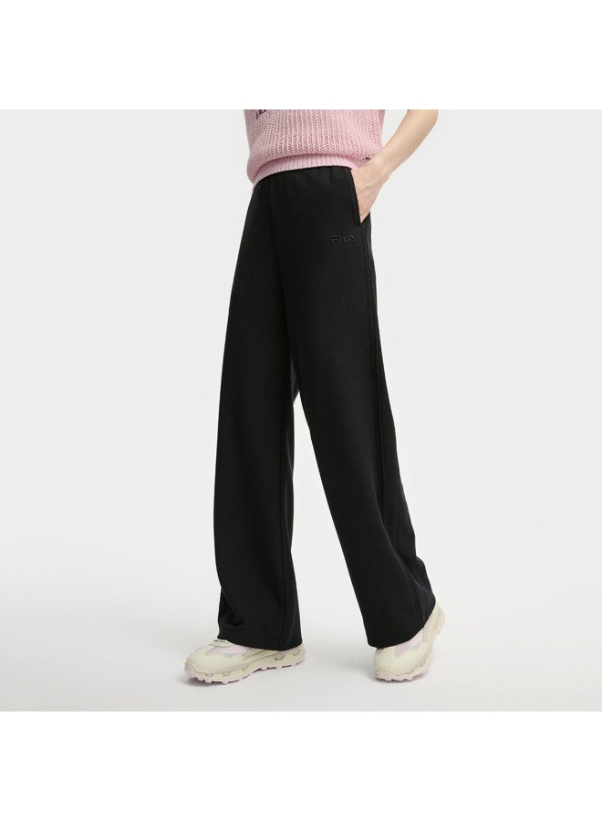 FILA Women'S Casual Pants, Fashionable And Comfortable Versatile Wide-Leg Knit Trousers - Image 3