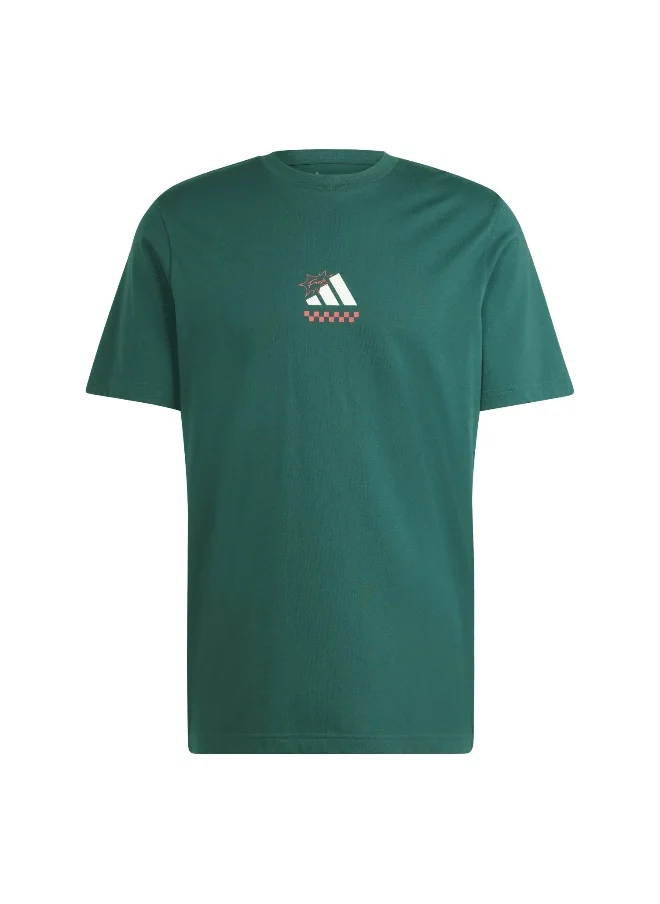 اديداس adidas lounge pizza men graphic t-shirt