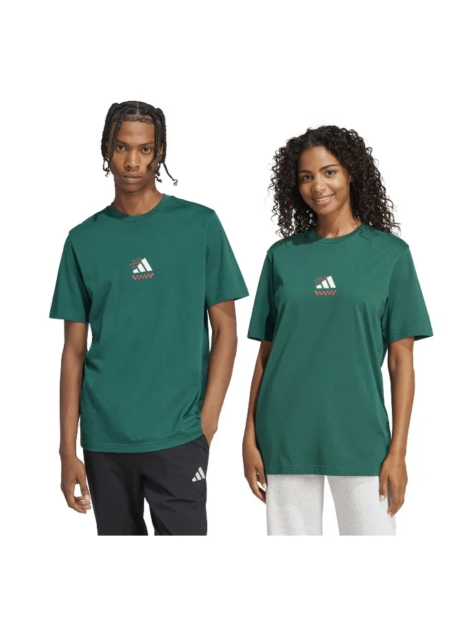 Adidas Green Lounge Pizza Graphic T-Shirt for Men | Best Price UAE