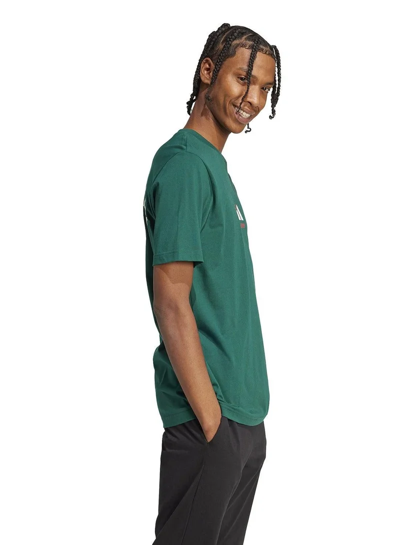 Adidas Green Lounge Pizza Graphic T-Shirt for Men | Best Price UAE