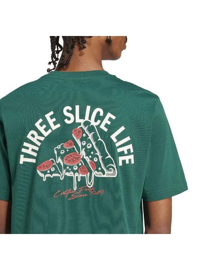 Adidas Green Lounge Pizza Graphic T-Shirt for Men | Best Price UAE