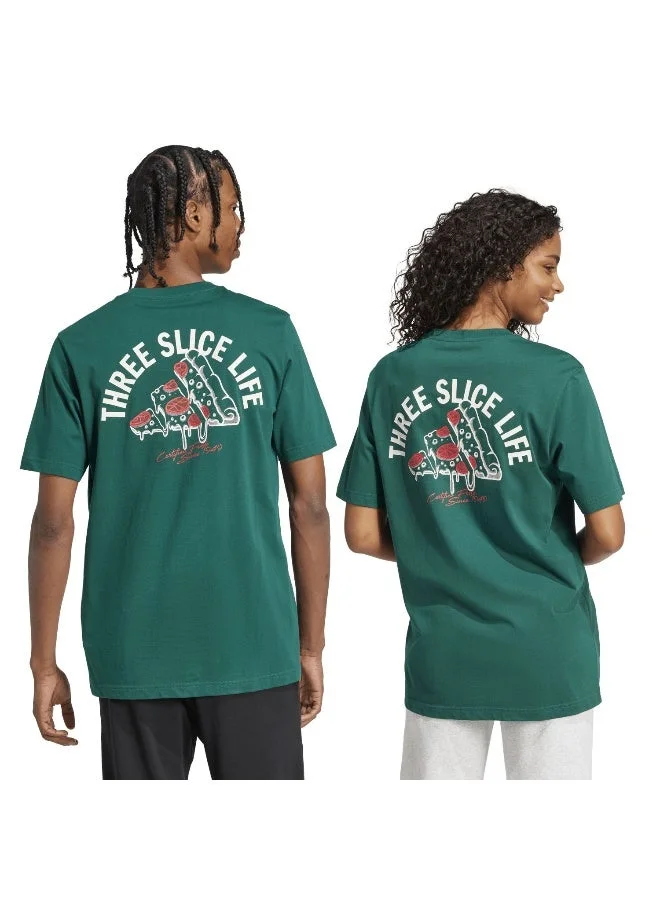 Adidas Green Lounge Pizza Graphic T-Shirt for Men | Best Price UAE