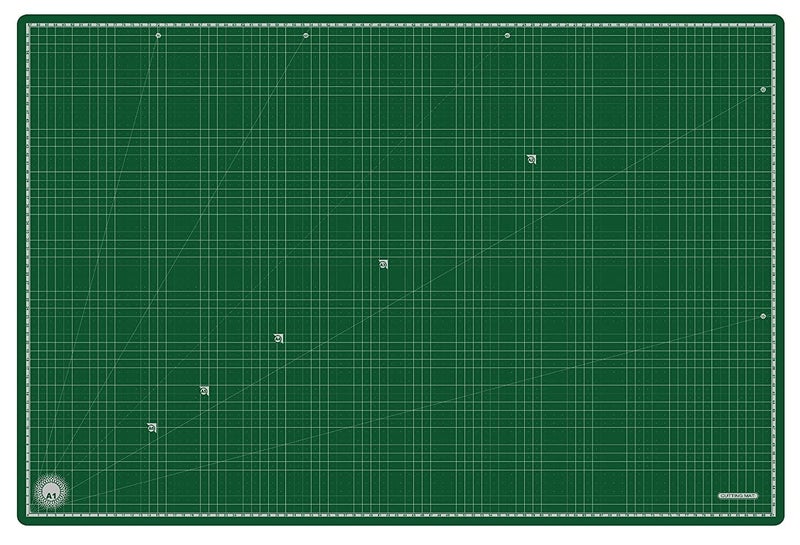 deziine Plastic A1 Size 36 X 24 Inch SelfHealing 5 Layered Durable NonSlip Double Sided with Marked Pattern and Grids Cutting Mat - Image 1