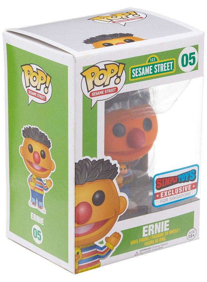 Funko Pop Sesame Street Ernie Flocked Exclusive Vinyl Figure - Image 4