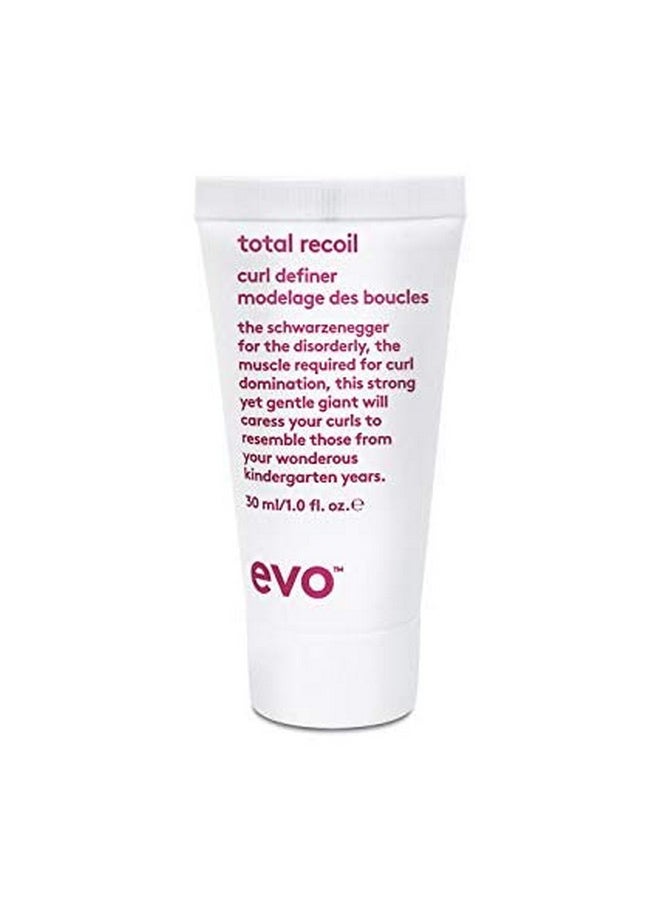 EVO - Total Recoil Curl Definer Strong Hold Defining Moisturizing Cream Enhances Natural Curl Pattern & Reduces Frizz Humidity Control Travel Size 30Ml 1.01Fl.Oz - Image 1