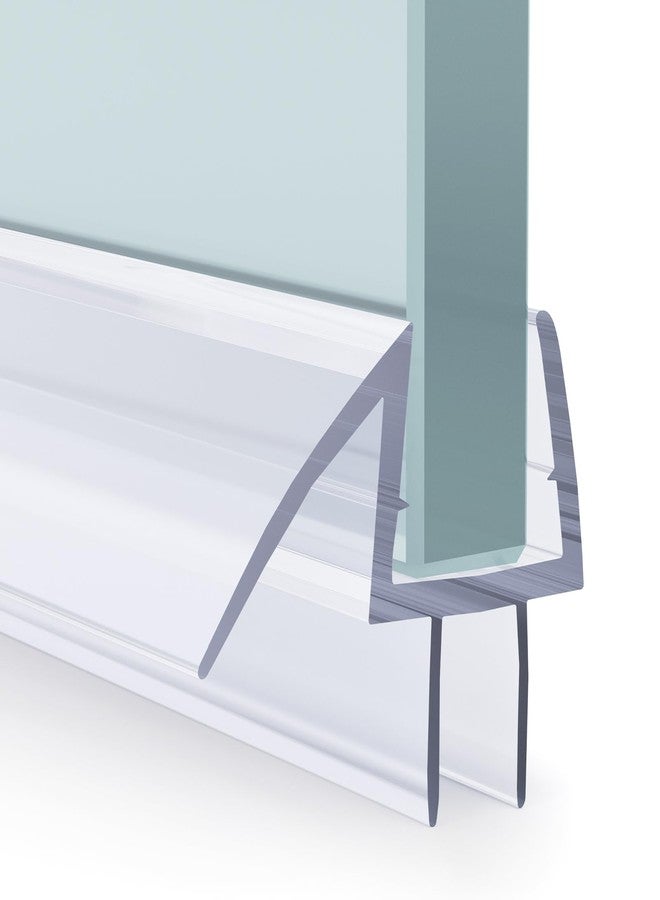 AmazerBath 3 PCS Shower Door Bottom Seal for 1/2 Inch Glass - (15.75 Inches x 3), 3 Section Segmented Shower Installation Kit Frameless Glass Door Seal Strip - Image 1