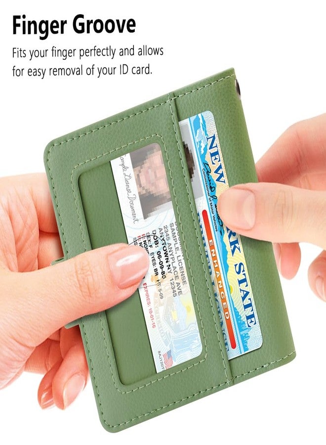 FurArt محفظة FurArt ثنائية الطي للنساء، مزودة بـ 9 فتحات، وتقنية حجب RFID، ونافذة لعرض الهوية، وحامل بطاقات صغير الحجم. - Image 3