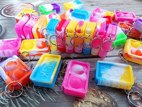PSDFH 20 Packs Book Mini Assorted fidgets Toys for Kids Children Classroom Students Gifts from TeacherBirthday Party Bubble Favors - Image 1