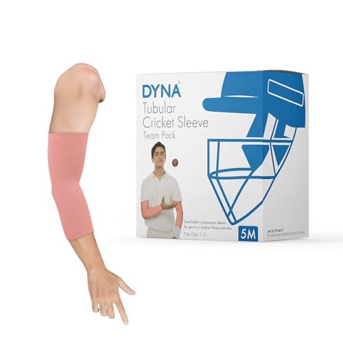 Dyna Cricket Sleeve | Sports Sleeve | Beige colour |Child size : 5.5CM X 5M Roll | Pack of 1 - Image 2