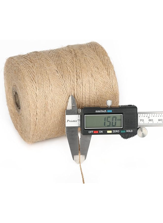 erorex 1640 Feet Natural Jute Twine Arts Crafts Gift Twine Christmas Twine - Image 3