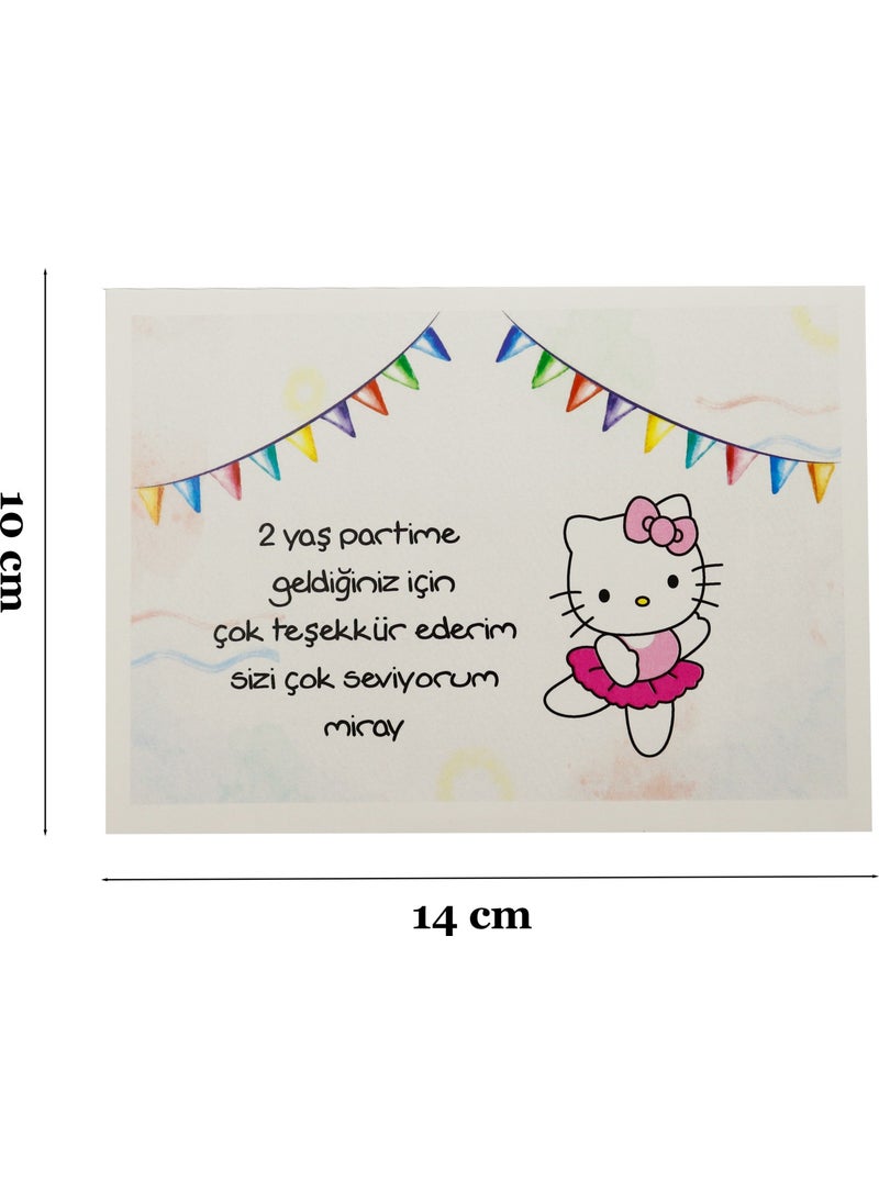 Repro Design 10X14 cm Personalizable 10 Pieces Birthday Greeting Card Model-6  - Image 2