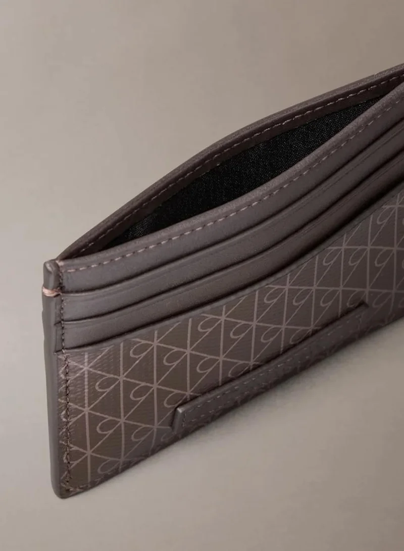 Calvin Klein Mulch Allover Monogram Logo Card Holder for Men | Best Price UAE