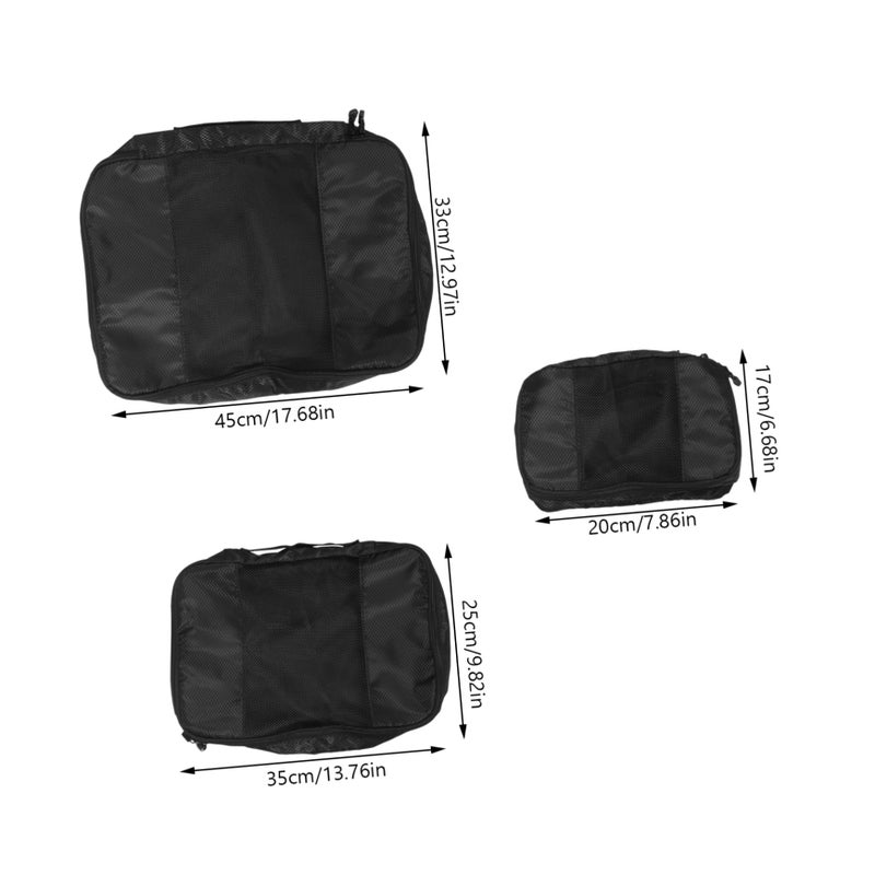 Large Capacity Travel Organizer Bags Set of 3 For Clothes Shoes Toiletries Essentials - Image 3