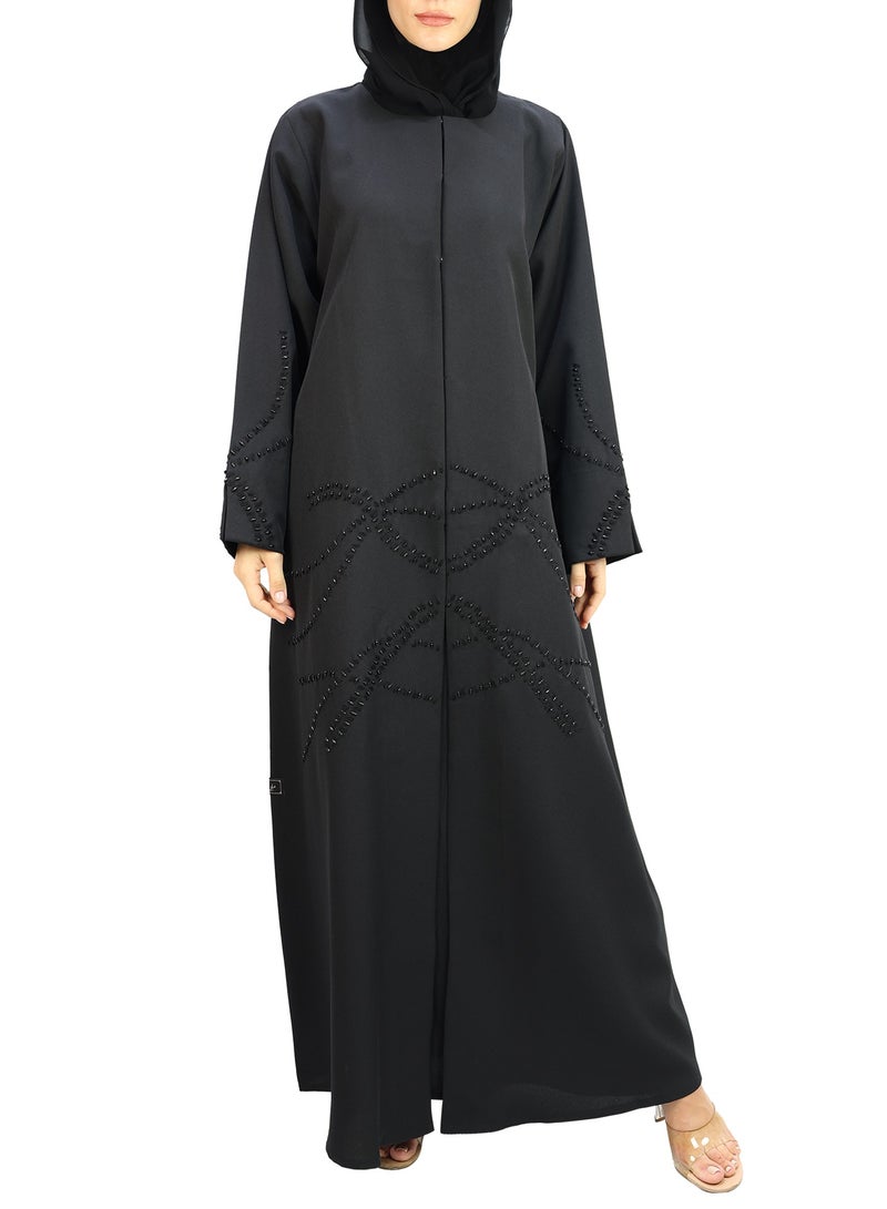THE MODEST FACTORY Elegant Handwork With Beads Abaya - Image 2