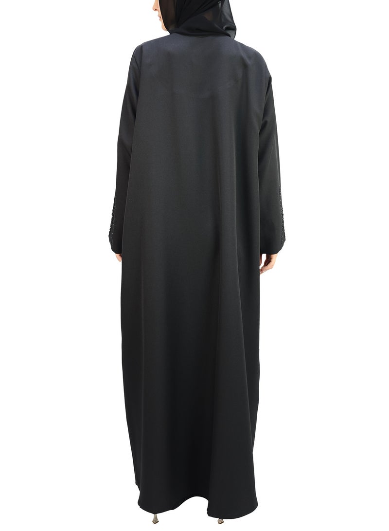 THE MODEST FACTORY Elegant Handwork With Beads Abaya - Image 4