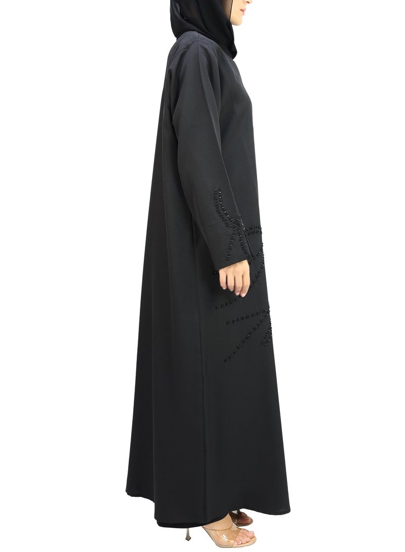 THE MODEST FACTORY Elegant Handwork With Beads Abaya - Image 3
