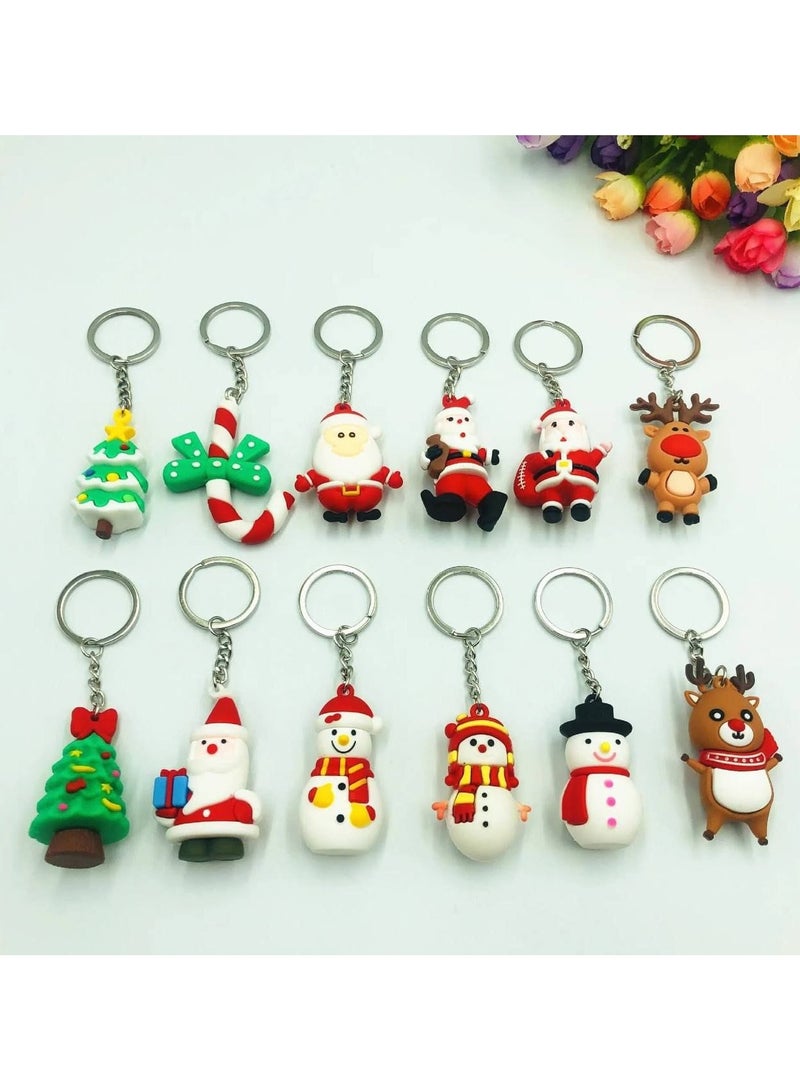Christmas Keychain - Keychain, Christmas Gifts for Kids, Santa Keychain, Christmas Decoration Items, Keychain for Girls, Christmas Gifts for Kids 4pcs - Image 1