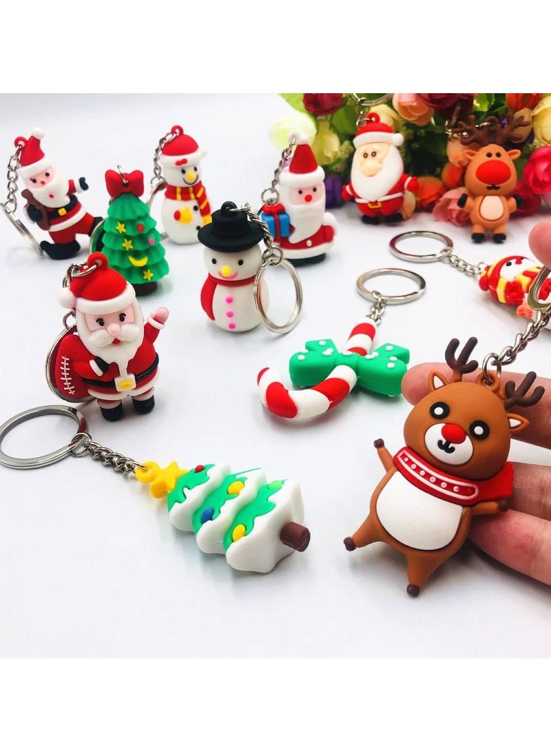 Christmas Keychain - Keychain, Christmas Gifts for Kids, Santa Keychain, Christmas Decoration Items, Keychain for Girls, Christmas Gifts for Kids 4pcs - Image 2