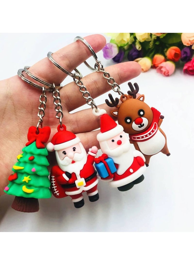 Christmas Keychain - Keychain, Christmas Gifts for Kids, Santa Keychain, Christmas Decoration Items, Keychain for Girls, Christmas Gifts for Kids 4pcs - Image 3