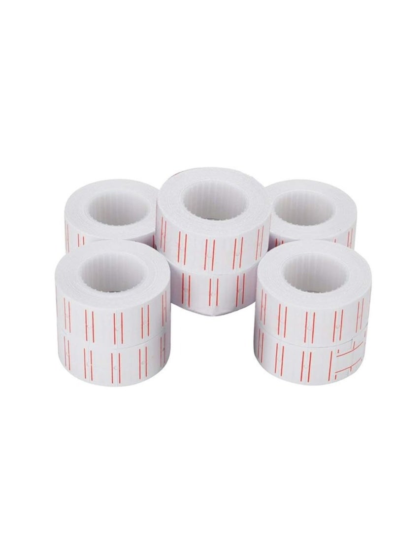 Terabyte 50 Rolls 20000pcs White Price Gun Labels Pricing Tags for Mx-5500 - Image 3