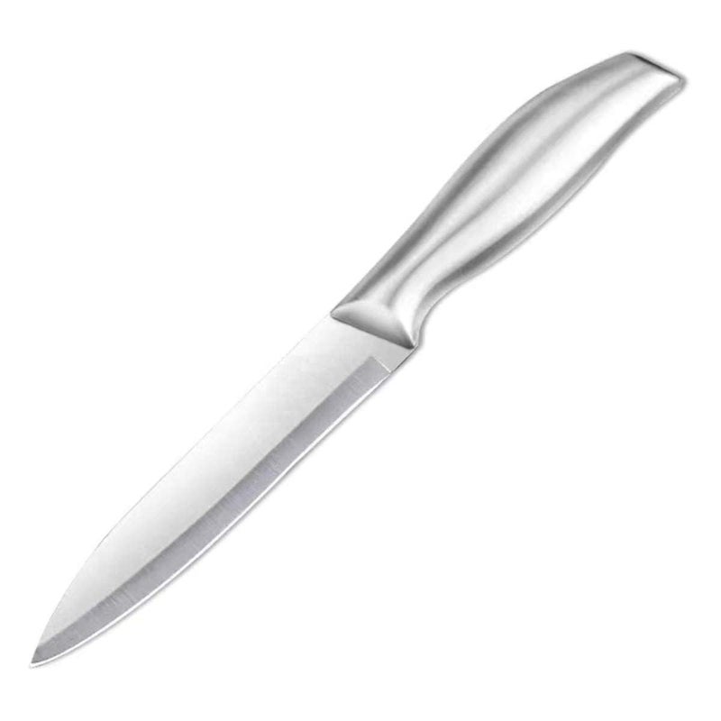 Capmora Premium Stainless Steel Kitchen Knife Set Chefs Knife Butcher Knife Sharp NonStick Soft Handles Cutting Meat Heavy Duty Blade Butcher Meat Stainless Steel Knife SilverCA - Image 1