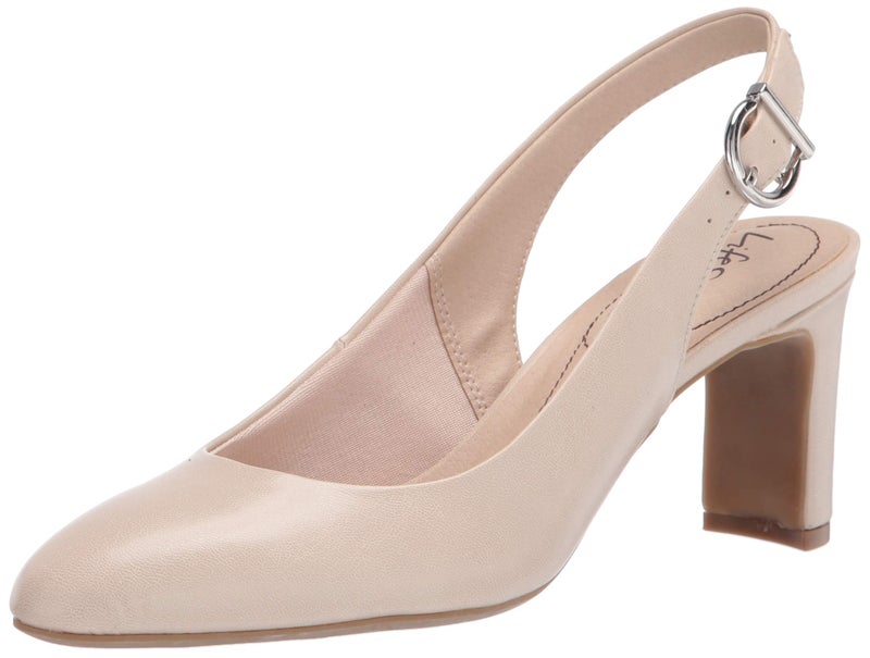 LifeStride Life Stride Women's Gigi Sling Pump, Almond, 7.5 Wide - Image 4