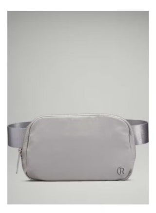 Everywhere Belt Bag, Compact, and Convenient Belly Bag with Zippered Pockets, Easy-Access Exterior Pocket, and Interior Essentials Pocket for On-the-Go Storage, Grey
