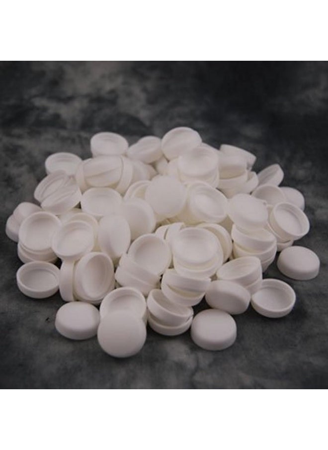 Biella 50Pcs Push-On Screw Cover Caps For Domed, Round And Pan Head Screws Switch Socket-White  - Image 1
