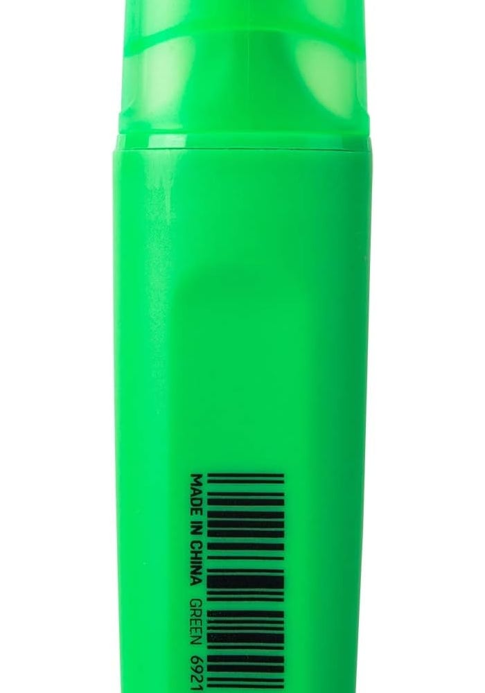 Deli 1-5 mm Chisel Tip Highlighter Pen, Green - Image 3